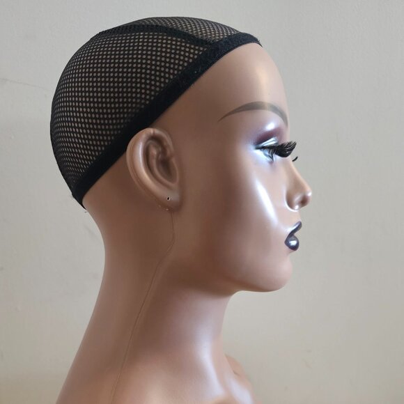 Brand New Mannequin Head (Dark Brown)- (1 or both eyelashes detached) - Picture 3 of 7